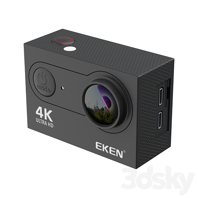 Action Camera EKEN 3DS Max Model - thumbnail 5