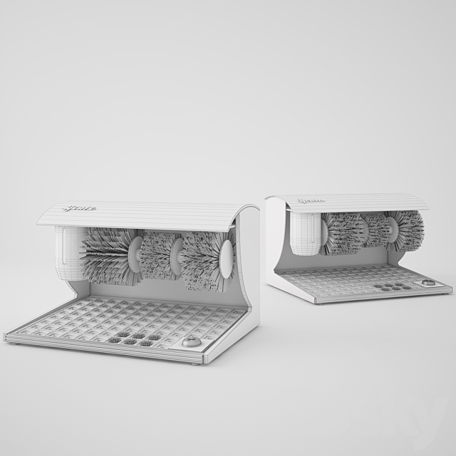 Apparatus for cleaning footwear Heute Elegance 3DS Max Model - thumbnail 2