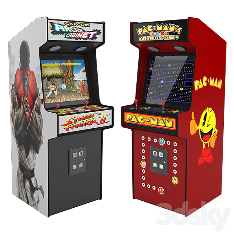 Arcade atari machines 3DS Max - thumbnail 1