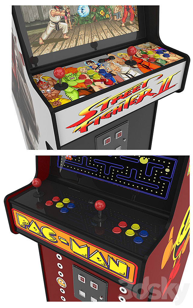 Arcade atari machines 3DSMax File - thumbnail 2