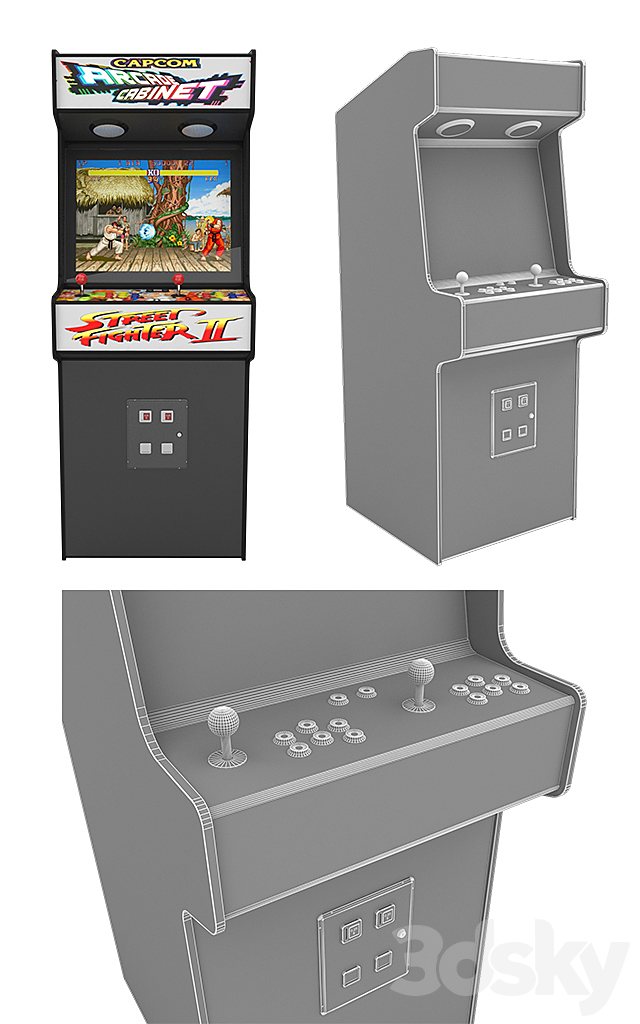 Arcade atari machines 3DSMax File - thumbnail 3