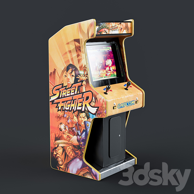 Arcade machines StreetFighter and MetalSlug 3DS Max Model - thumbnail 2