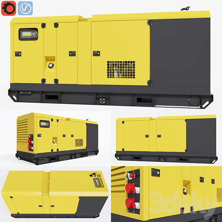 Atlas Copco QAS_150 3DS Max - thumbnail 1