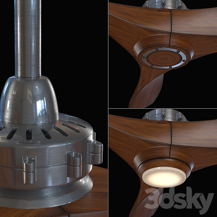 Aviation Ceiling Fan 3DS Max - thumbnail 2