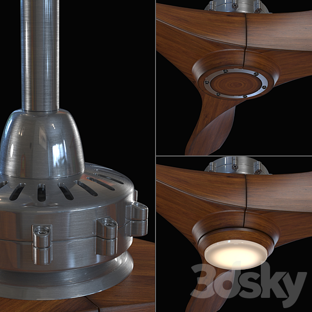 Aviation Ceiling Fan 3DSMax File - thumbnail 2