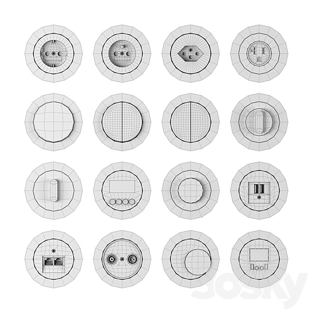 Berker R. Classic 3DSMax File - thumbnail 4