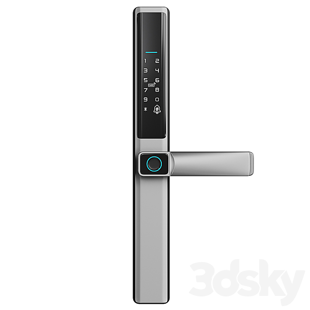 Biometric Electronic Door Lock 3ds Max - thumbnail 3