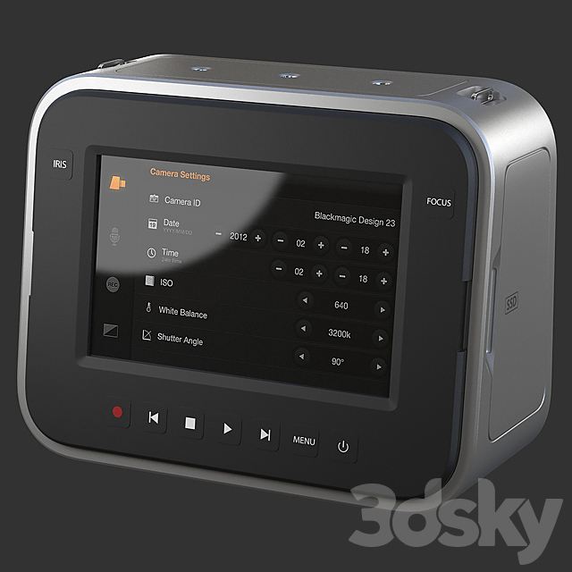 BlackMagic Cinema Camera EF 3ds Max - thumbnail 2