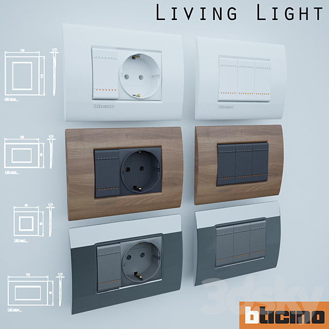 Bticino LivingLight 3DSMax File - thumbnail 1