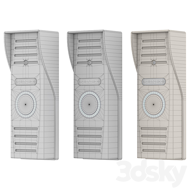 Call panel of the video on-door speakerphone Slinex ML-15HR 3DS Max Model - thumbnail 3