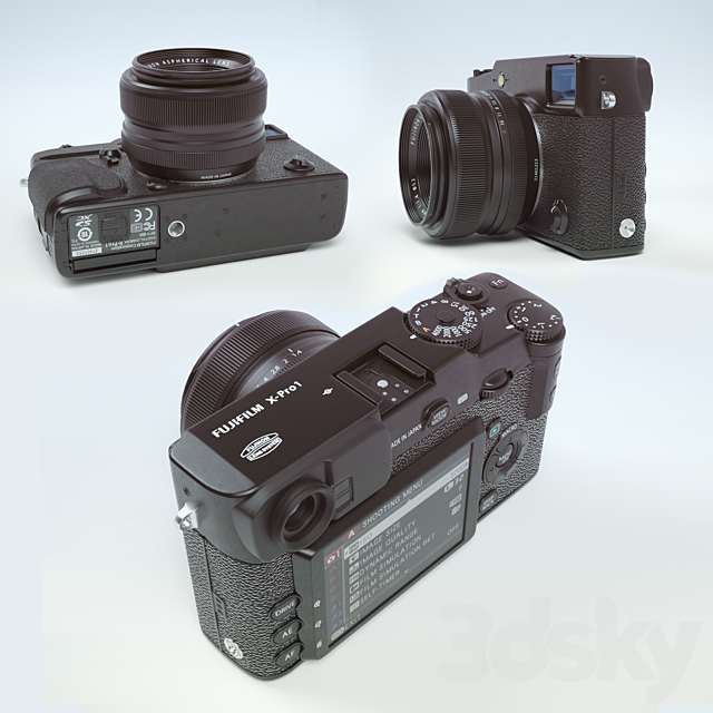 Camera Fujifilm X pro 1 3ds Max - thumbnail 3