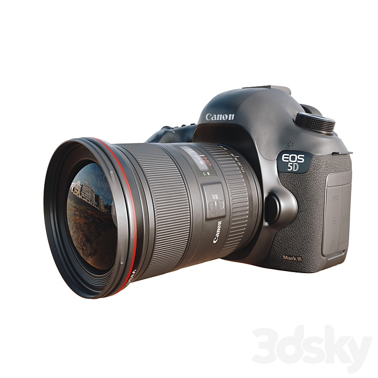 Canon EOS 5D Mark III Camera 3DS Max - thumbnail 1