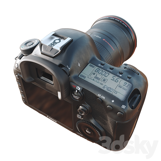 Canon EOS 5D Mark III Camera 3DSMax File - thumbnail 2