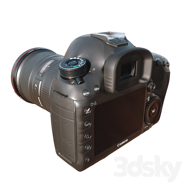 Canon EOS 5D Mark III Camera 3DSMax File - thumbnail 3