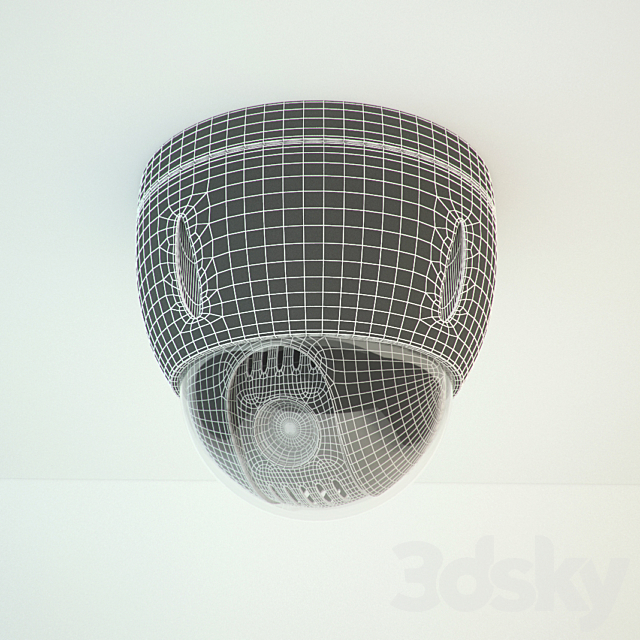 CCTV camera Dome Activecam AC-D5024 3DS Max Model - thumbnail 2