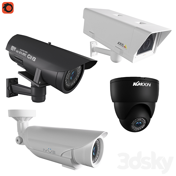 CCTV Cameras 3DS Max - thumbnail 2