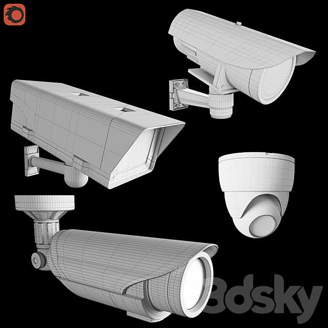 CCTV Cameras 3DSMax File - thumbnail 3