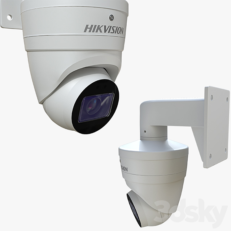 CCTV Surveillance Cameras HikVision 3DS Max - thumbnail 2