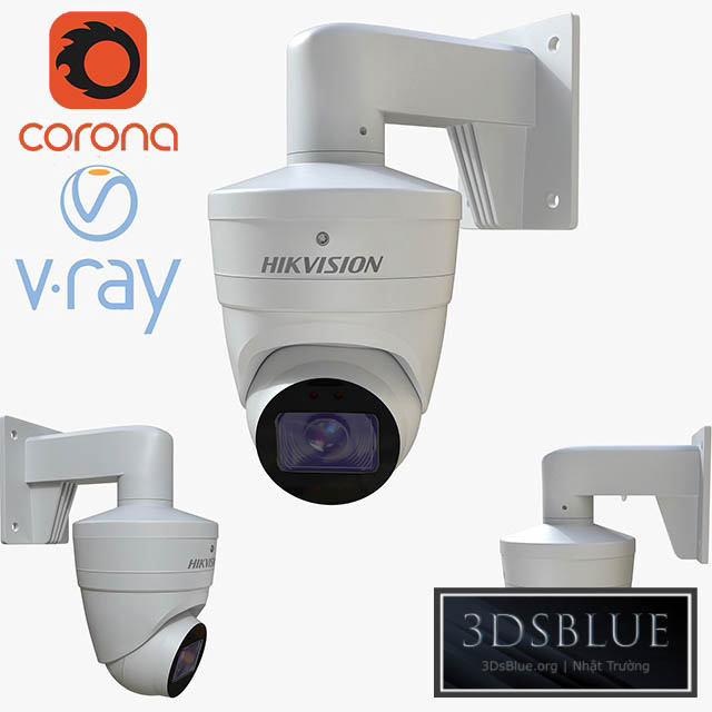 CCTV Surveillance Cameras HikVision 3DS Max - thumbnail 3