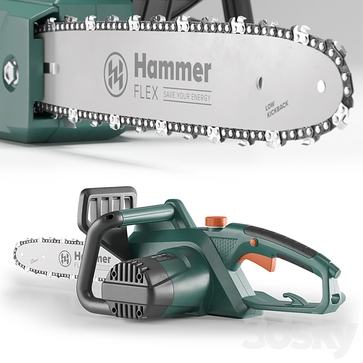 Chainsaw Hammer Flex CPP1800D 3DS Max - thumbnail 2