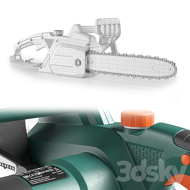 Chainsaw Hammer Flex CPP1800D 3DSMax File - thumbnail 3