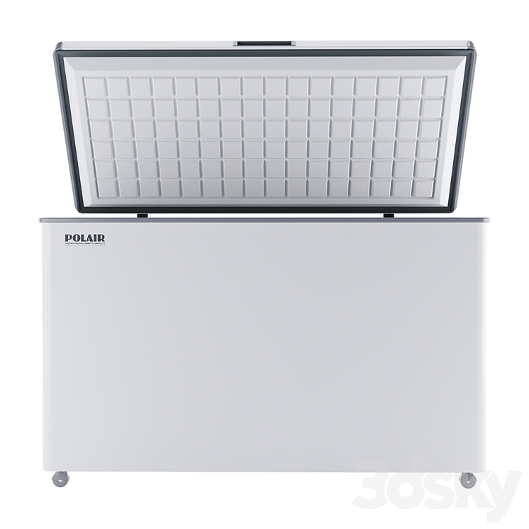 Chest freezer POLAIR SF140 3DS Max Model - thumbnail 2