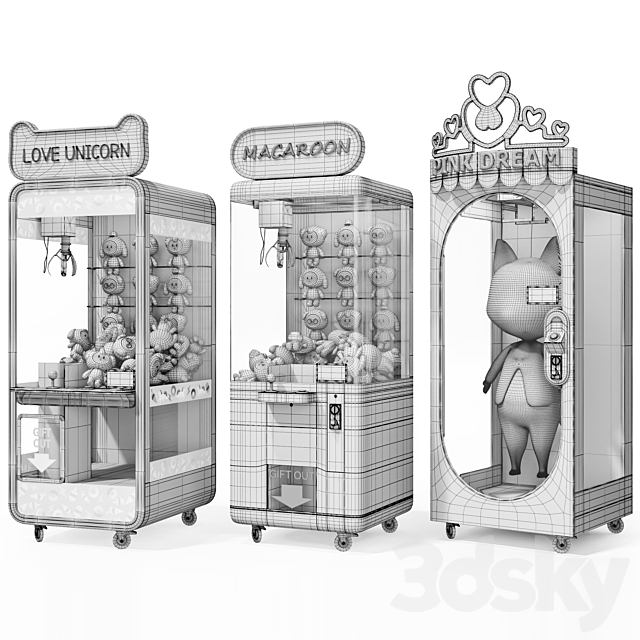 claw machine 3ds Max - thumbnail 2