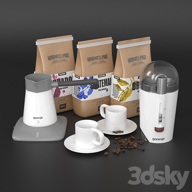 coffee_set_gorenje 3DS Max - thumbnail 1