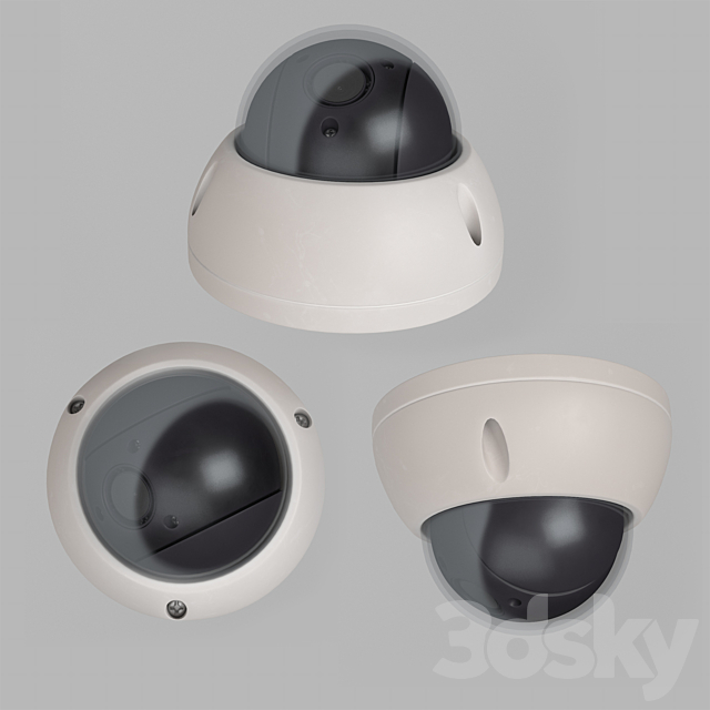 Dahua SD22204T surveillance camera 3ds Max - thumbnail 2