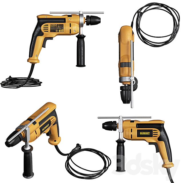 dewalt hammer drill 3ds Max - thumbnail 1