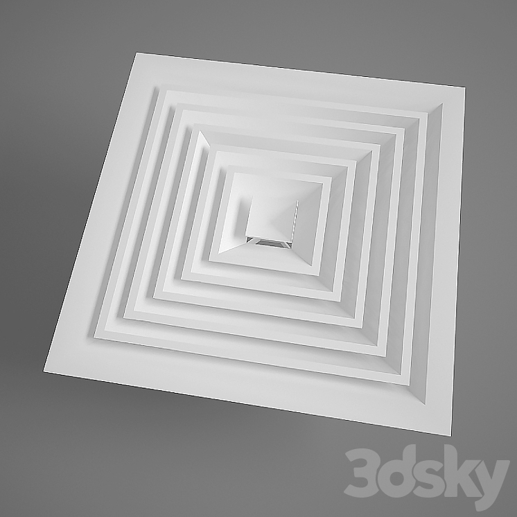 Diffuser 600×600 mm 3DS Max - thumbnail 2