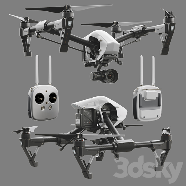 DJI Inspire 1 3ds Max - thumbnail 2