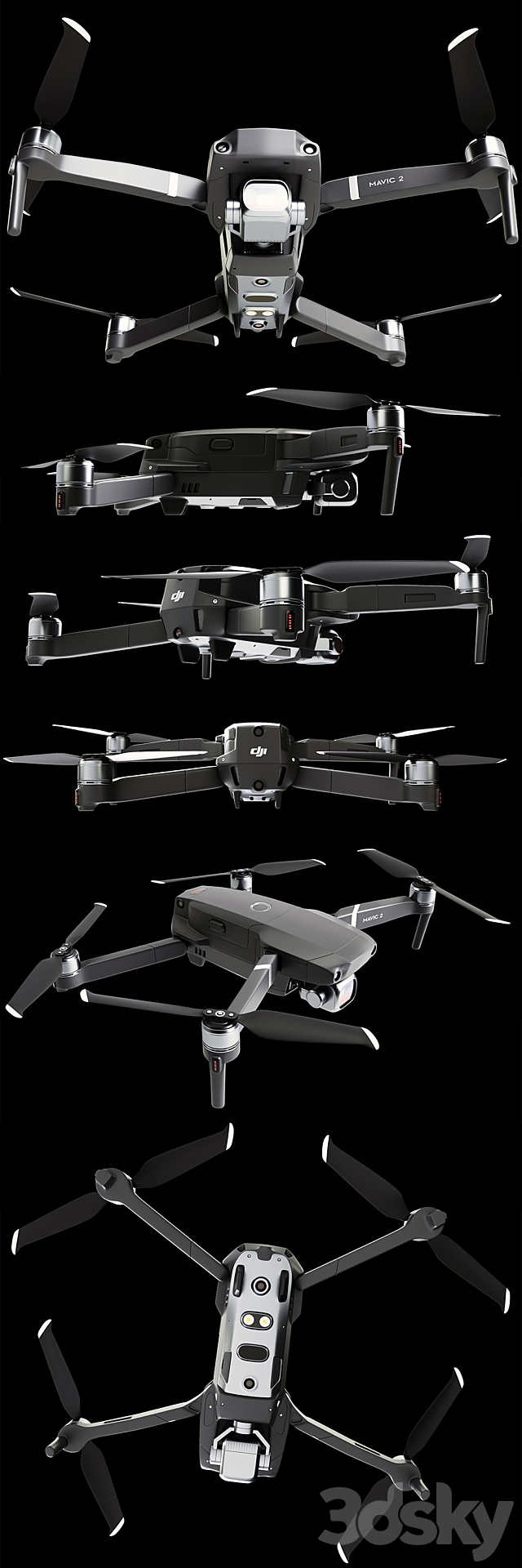 DJI Mavic 2 PRO 3DSMax File - thumbnail 3