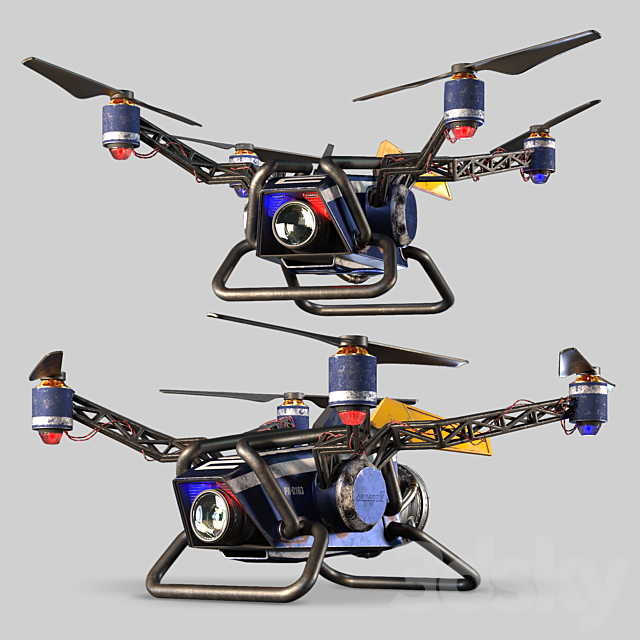 Drone scout 3DSMax File - thumbnail 1