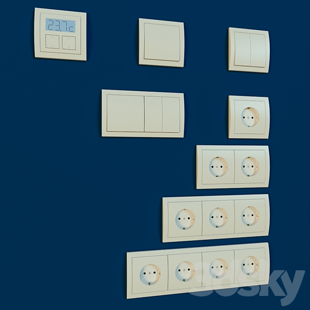 Electrical Accessories 3DSMax File - thumbnail 1