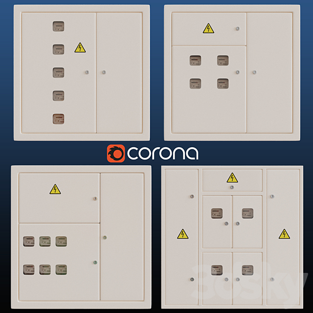 electrical panel 3DSMax File - thumbnail 1