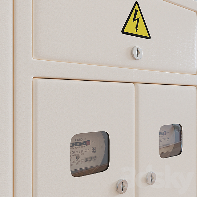 electrical panel 3DSMax File - thumbnail 2