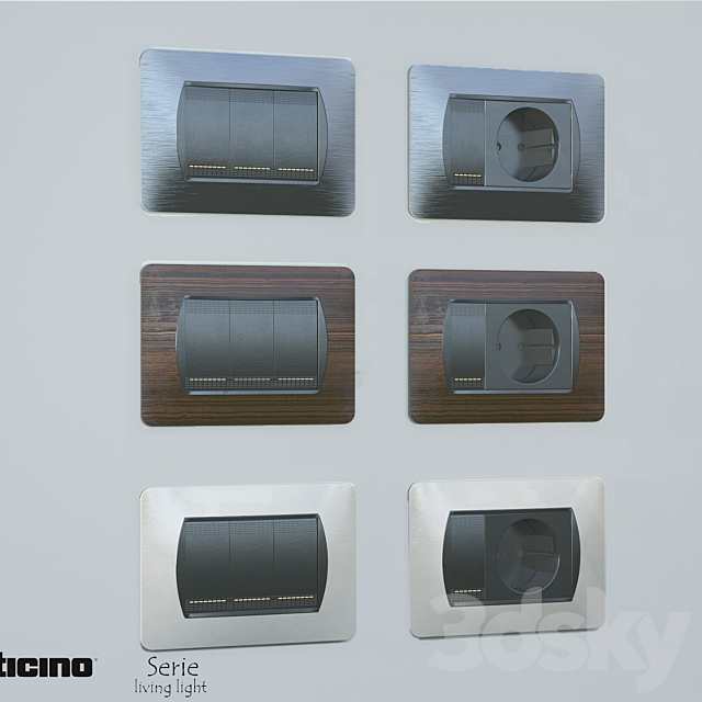 electrical switch 3DS Max Model - thumbnail 2