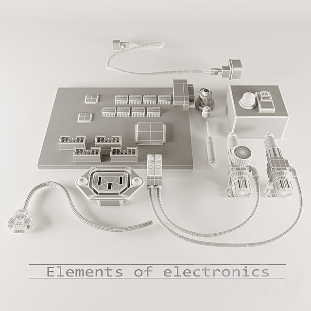 Elements of electronics 3DS Max Model - thumbnail 3