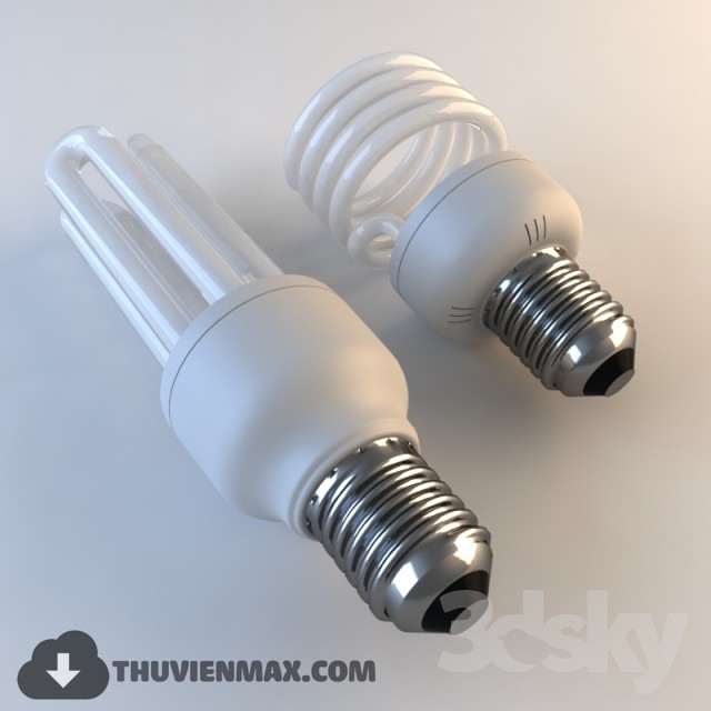 Energy-saving lamps 3DS Max - thumbnail 3