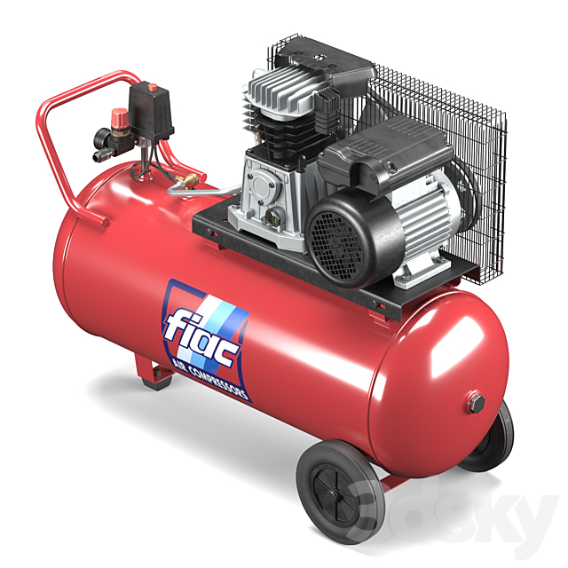 FIAC Air Compressor 3DS Max Model - thumbnail 3