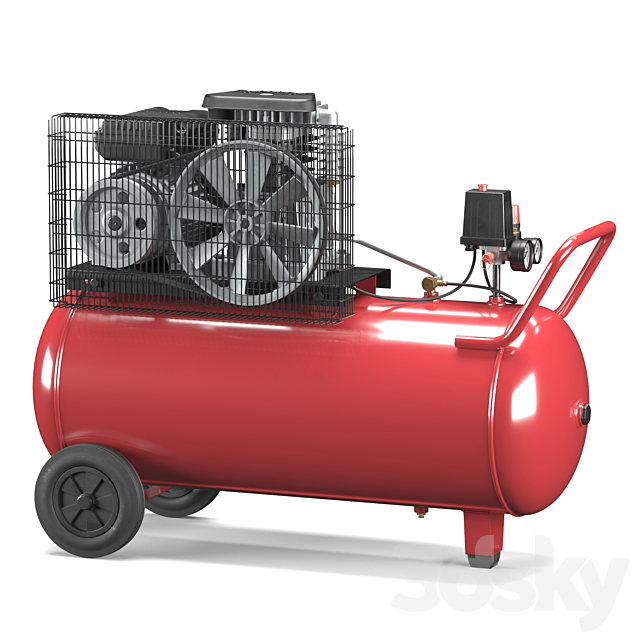 FIAC Air Compressor 3DS Max Model - thumbnail 4