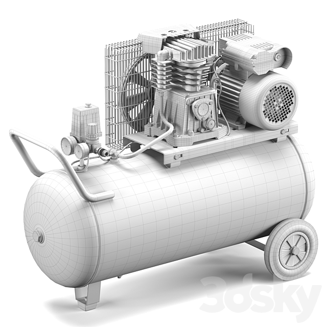 FIAC Air Compressor 3DS Max Model - thumbnail 5