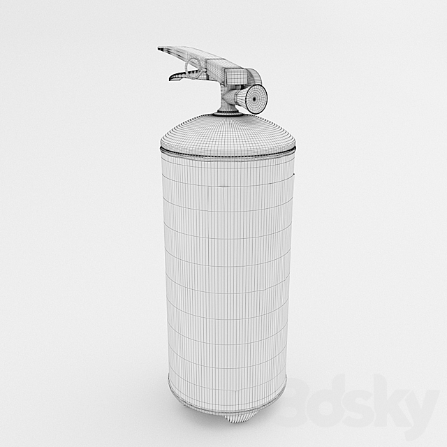 Fire extinguisher 3DS Max Model - thumbnail 2