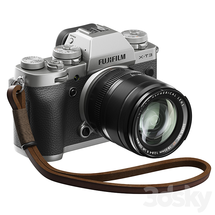 fuji x-t3 digital photo camera 3DS Max - thumbnail 1