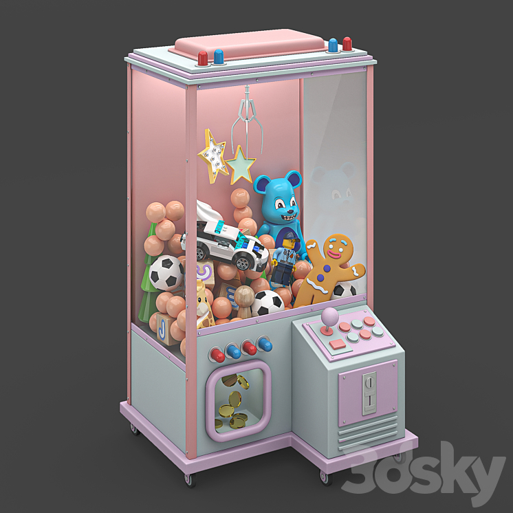 Game Machine 3DS Max Model - thumbnail 2