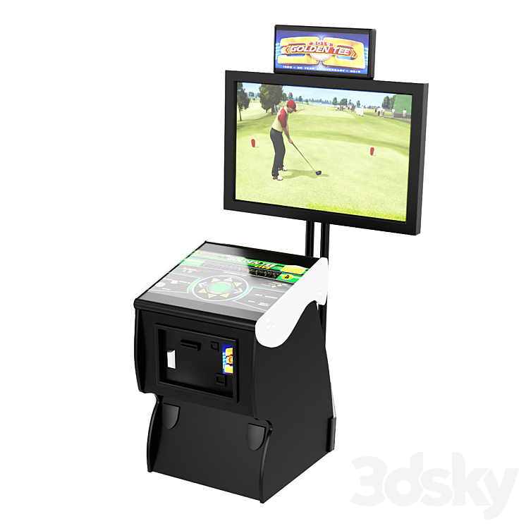 Golden Tee Live slot 3DS Max Model - thumbnail 1