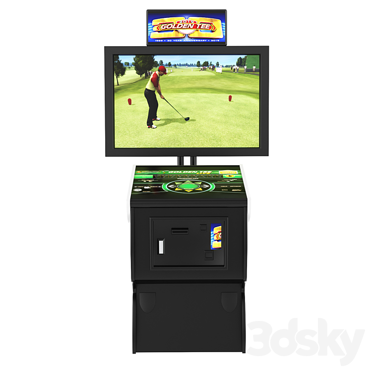 Golden Tee Live slot 3DS Max Model - thumbnail 2