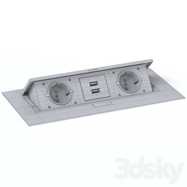 GTV Recessed Outlets 3DS Max Model - thumbnail 2