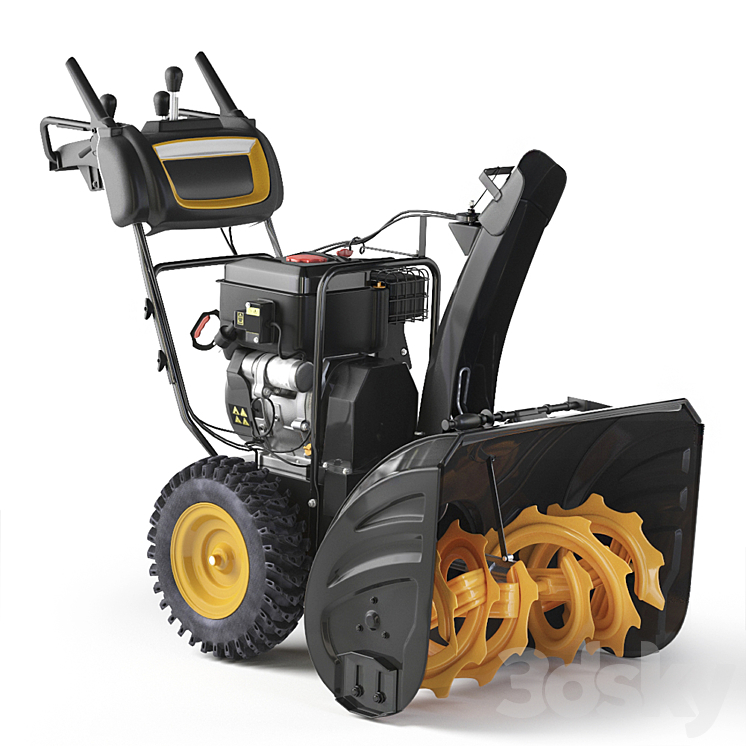 Husqvarna snow plow 3DS Max - thumbnail 1